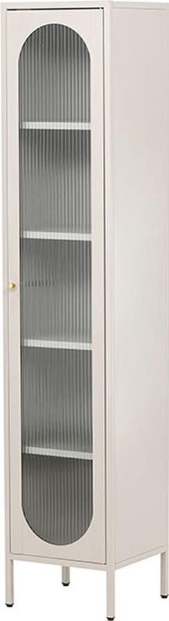 Nohr Vitrinekast Shaquila 180 x 37cm Beige