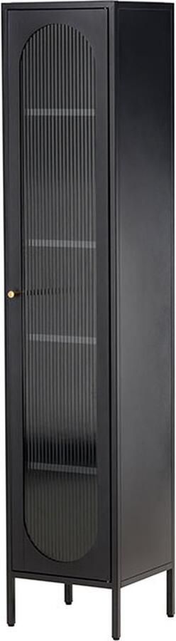 Hioshop Cali vitrinekast 1 deur zwart - Foto 2