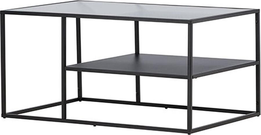 Hioshop Campinas salontafel 1 plank zwart.