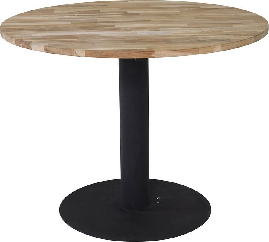Hioshop Cirebon eetkamertafel Ø140 cm naturel.