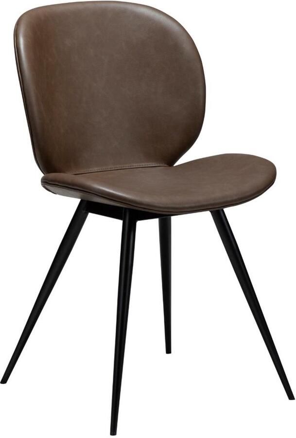 Hioshop Cloud eetkamerstoel PU-kunstleer bruin