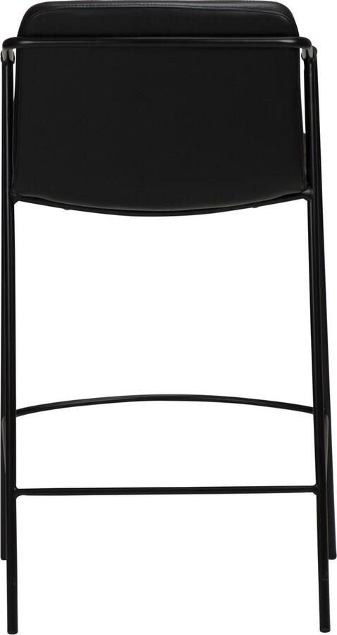 Hioshop Danform Boto barstoel counterstoel met armleuningen vintage zwart