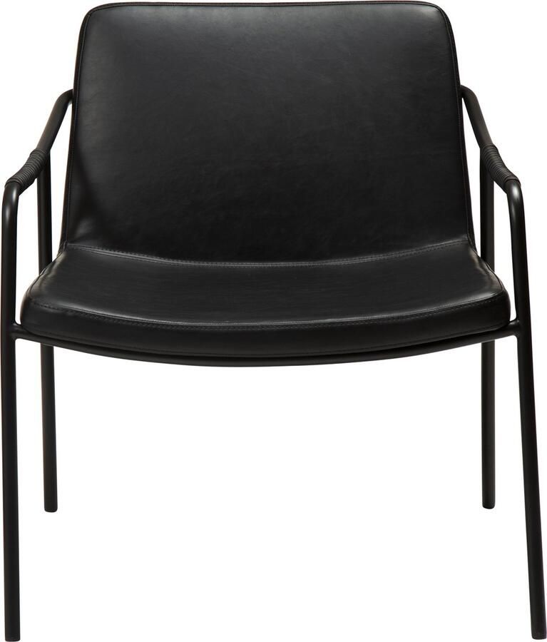 Hioshop Danform Boto fauteuil vintage kunstleer zwart