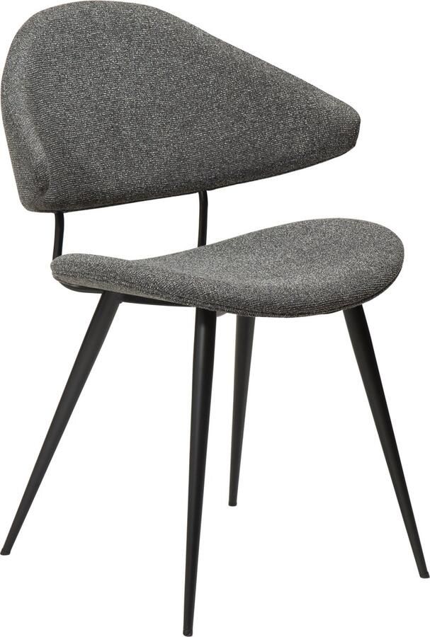 Dan-Form Napoleon Eetkamerstoel Grijs Bouclé set van 2