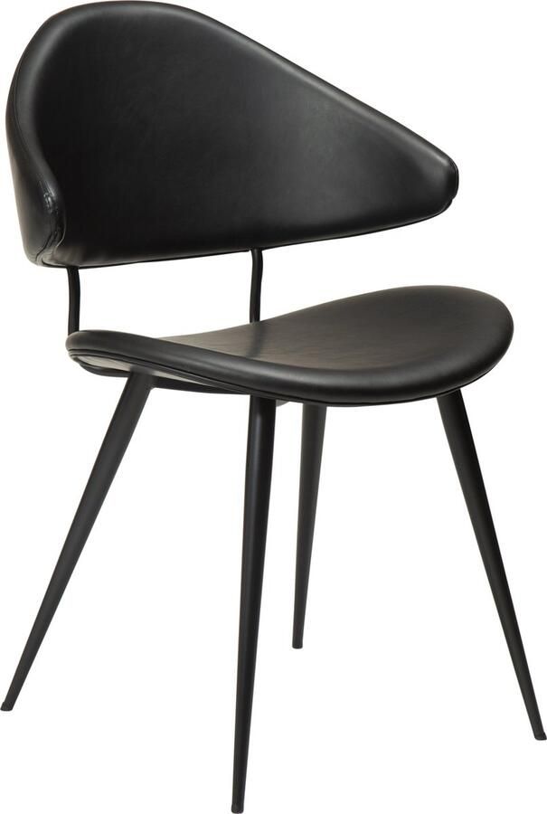 Hioshop Danform Napoleon eetkamerstoel vintage kunstleer zwart