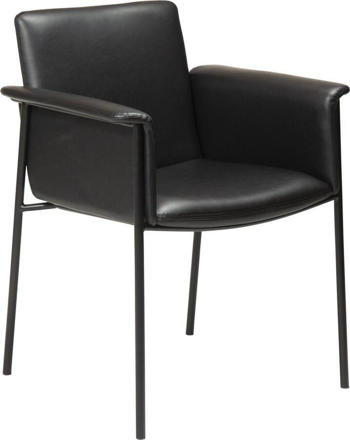 Hioshop Danform Vale eetkamerstoel vintage kunstleer zwart