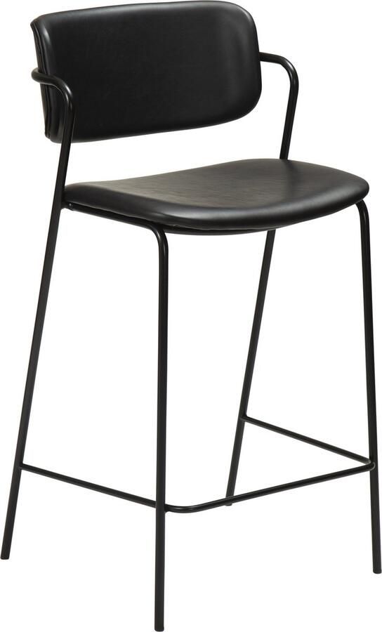 Hioshop Danform Zed H96 barstoel vintage kunstleer zwart