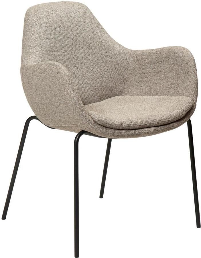 Dan-Form Zimmer Armstoel Aardebruin Bouclé