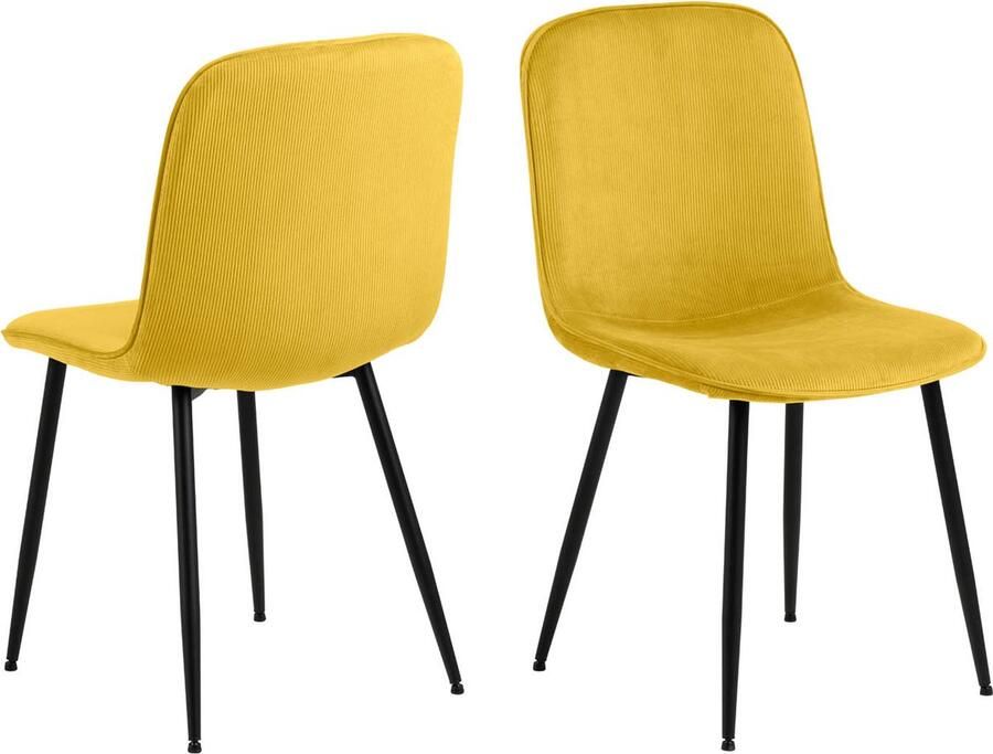 Bendt Eetkamerstoel Margit Rib Mosterdgeel