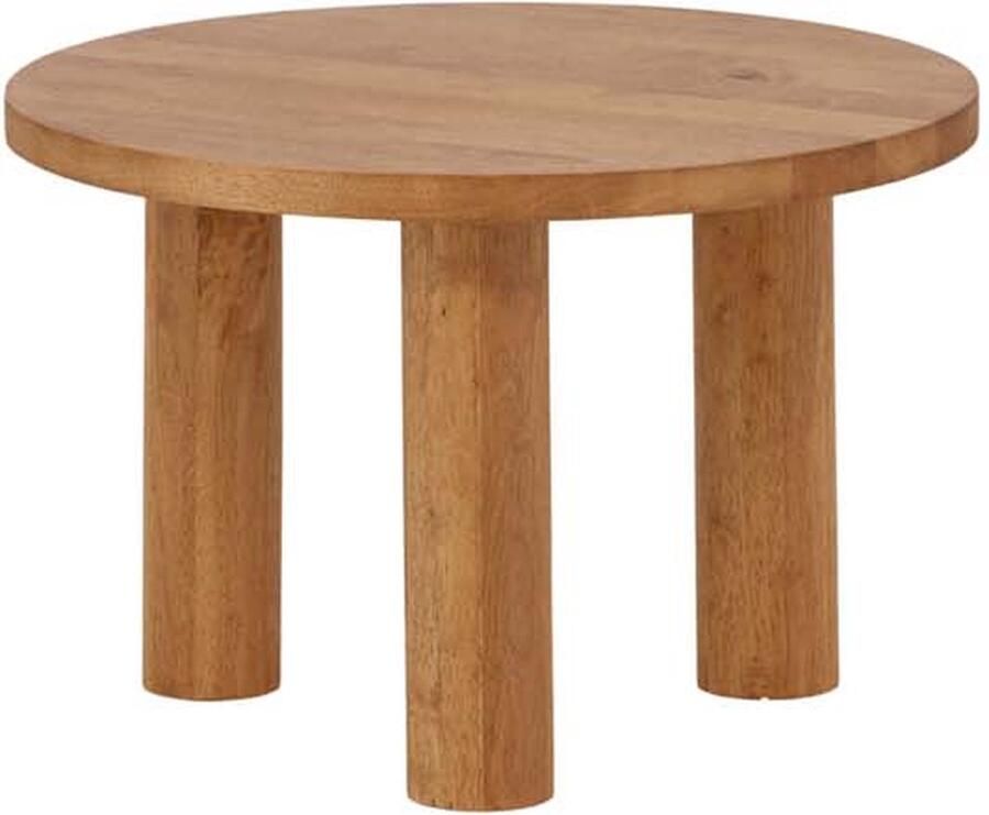 Nohr Ronde Bijzettafel Meghen Rubberhout 35cm Bruin