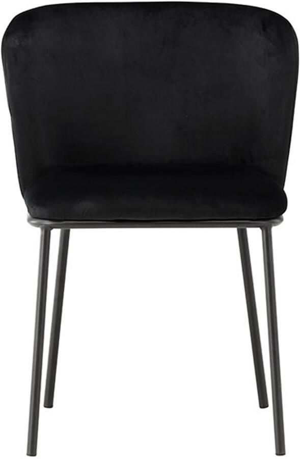 Nohr Eetkamerstoel Almetra Velvet Zwart