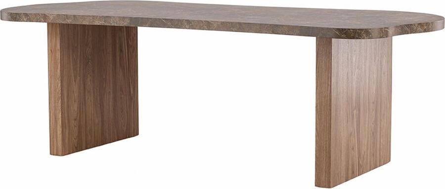 Fjord Fjôrd Eettafel Eleonora Organisch Bruin Marmerlook 230cm - Foto 2