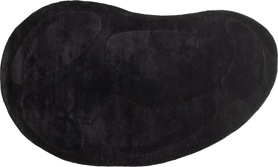 Hioshop Enard vloerkleed 290x175cm zwart