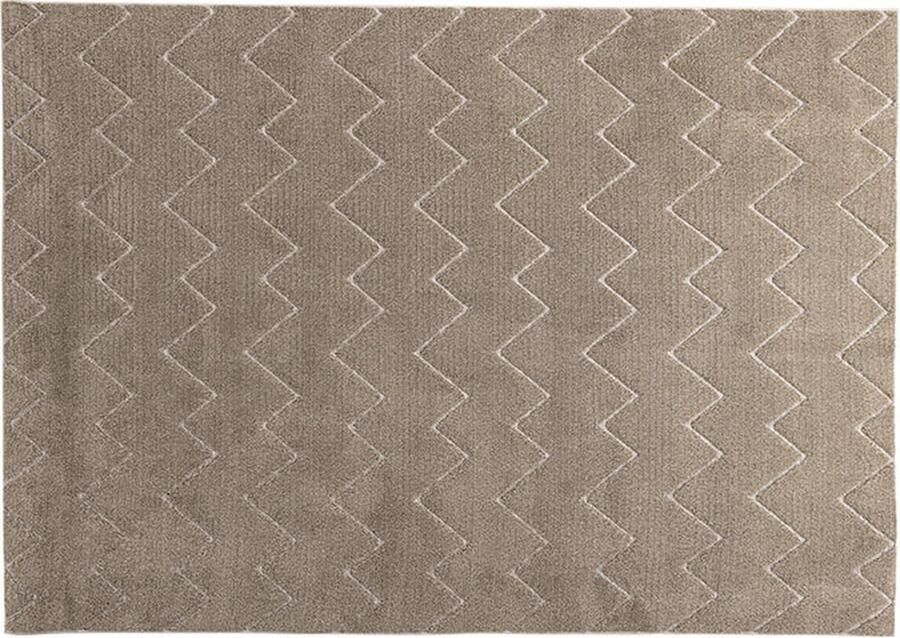 Hioshop Fia vloerkleed 230x160cm bruin