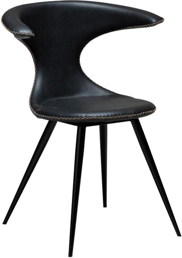 Hioshop Flair eetkamerstoel PU-kunstleer zwart