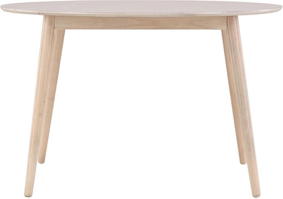 Nohr Ronde Eettafel Neomi Rubberhout 120cm Whitewash