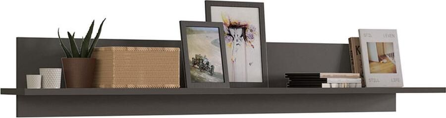 Hioshop Freno wandplank grijs