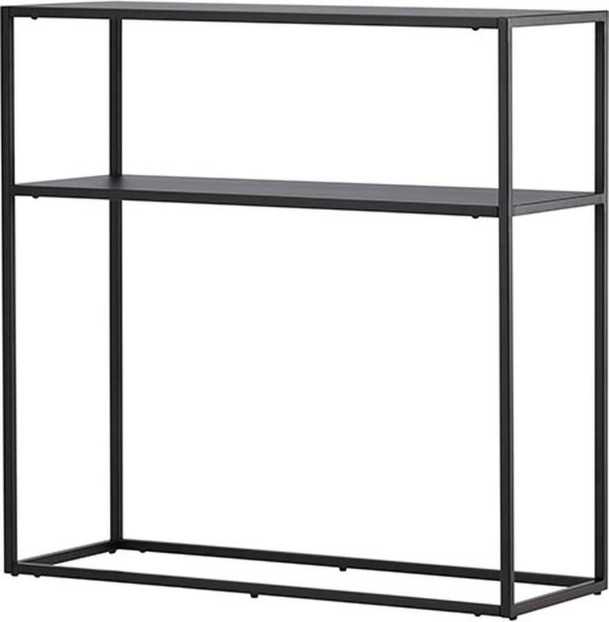 Hioshop Georgetown sidetable 1 plank zwart.