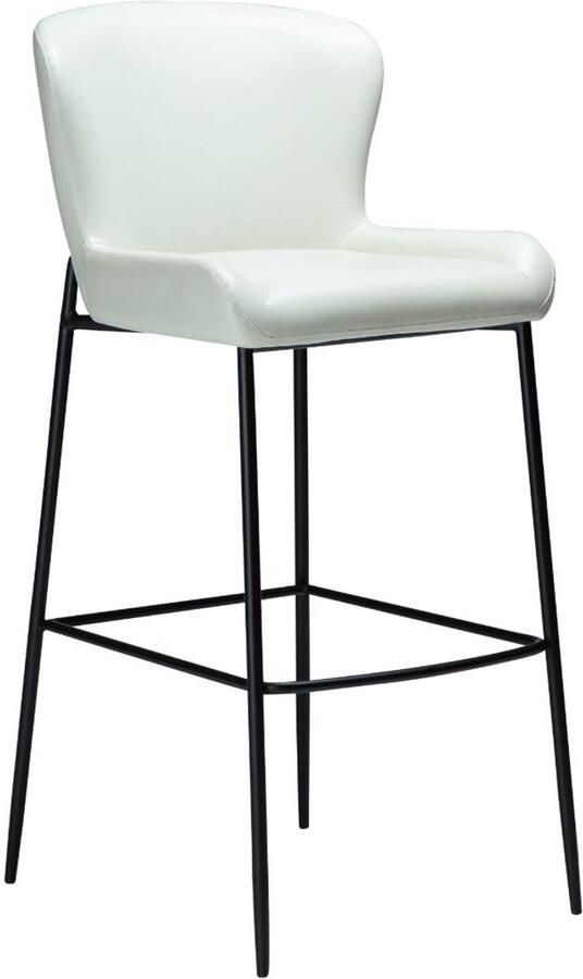 Hioshop Glamorous barstoel PU-kunstleer wit