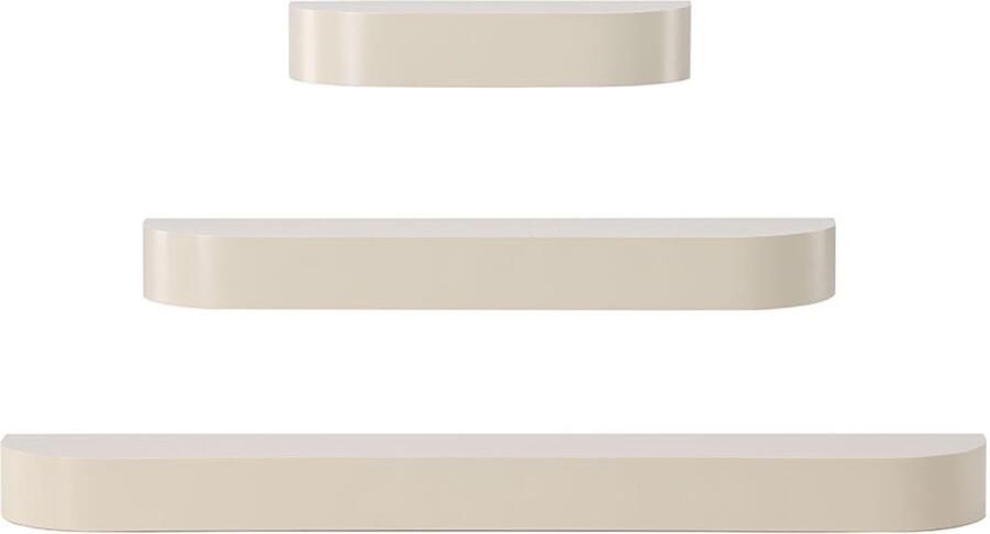 Nohr Wandplank Carolan Set van 3 stuks Beige
