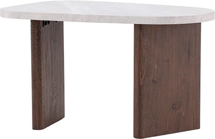 Nohr Organische Bijzettafel Jenea 70 x 45cm Mokka Betonlook