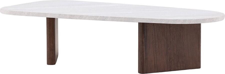 Nohr Organische Salontafel Jenea Betonlook MDF 130 x 65cm Lichtgrijs Japandi