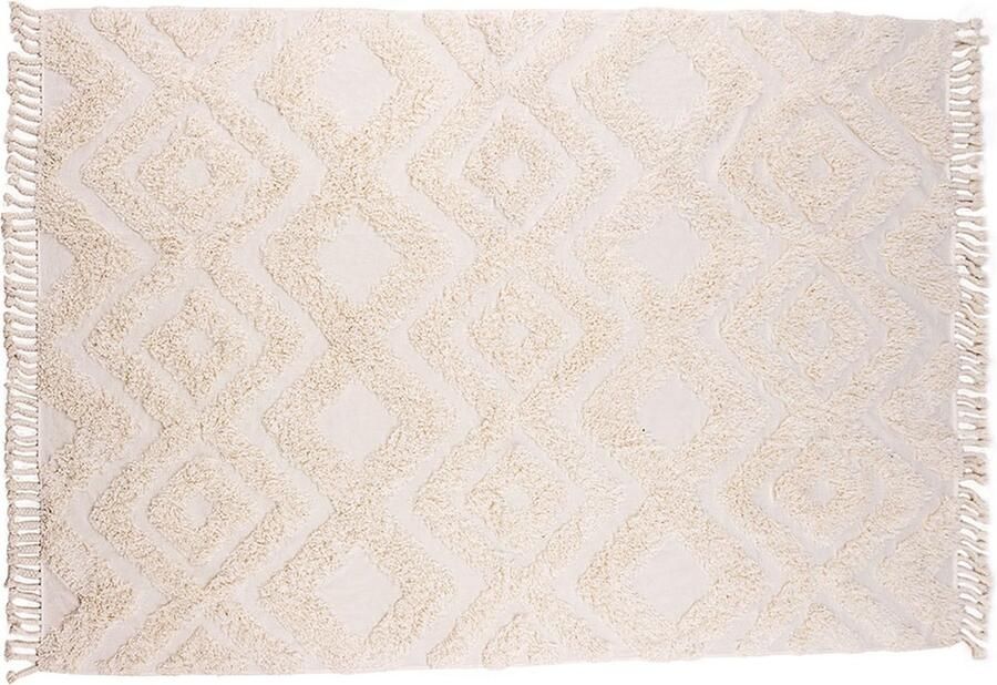 Hioshop Hilma vloerkleed 350x250cm wit