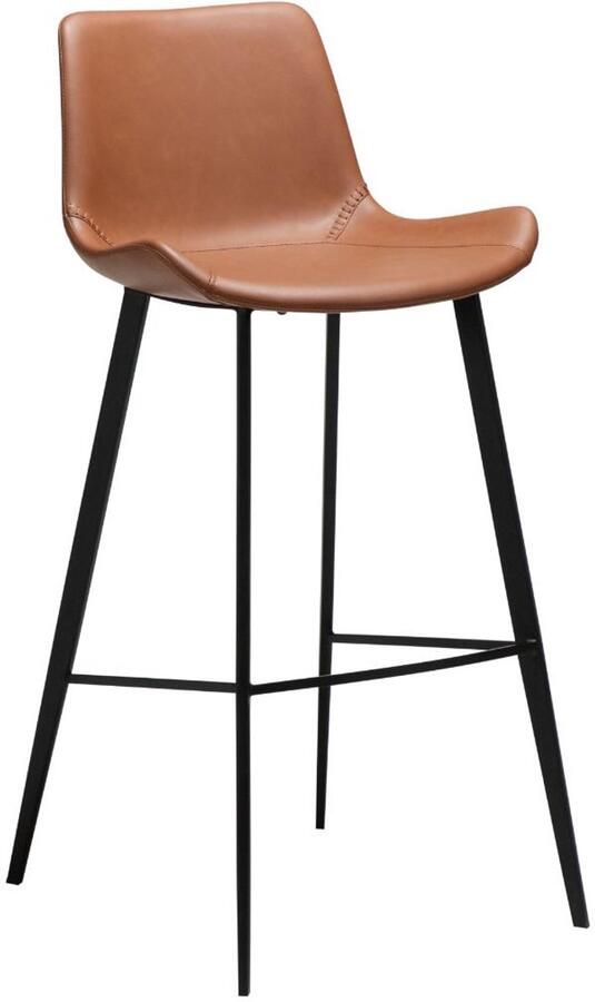 Hioshop Hype barstoel PU-kunstleer cognackleurig