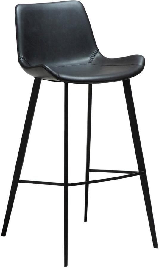 Hioshop Hype barstoel PU-kunstleer zwart