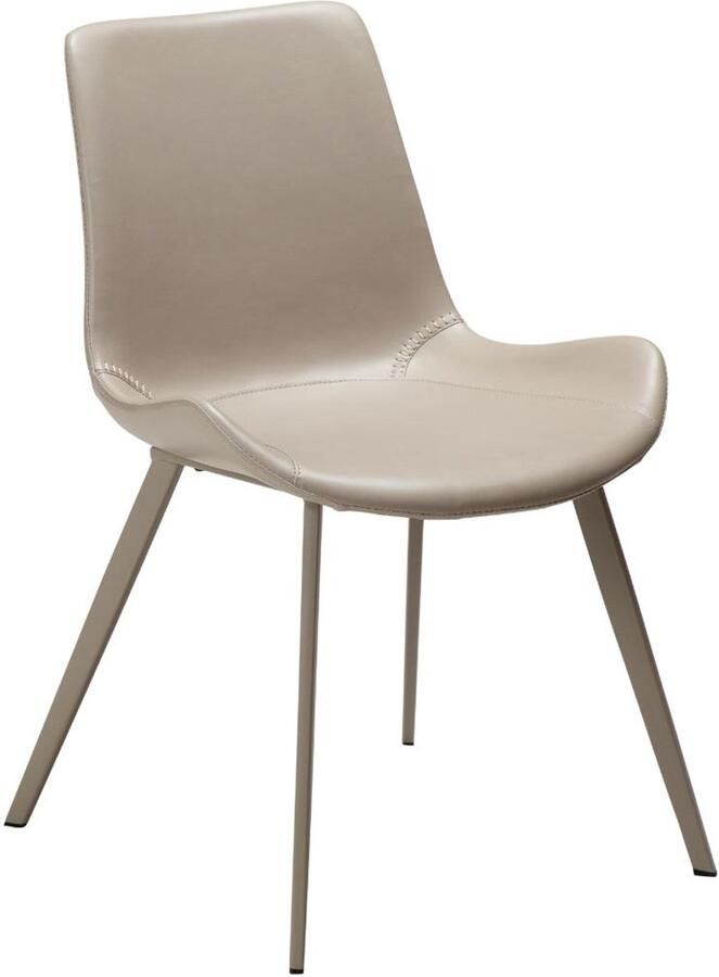Hioshop Hype eetkamerstoel PU-kunstleer lichtgrijs