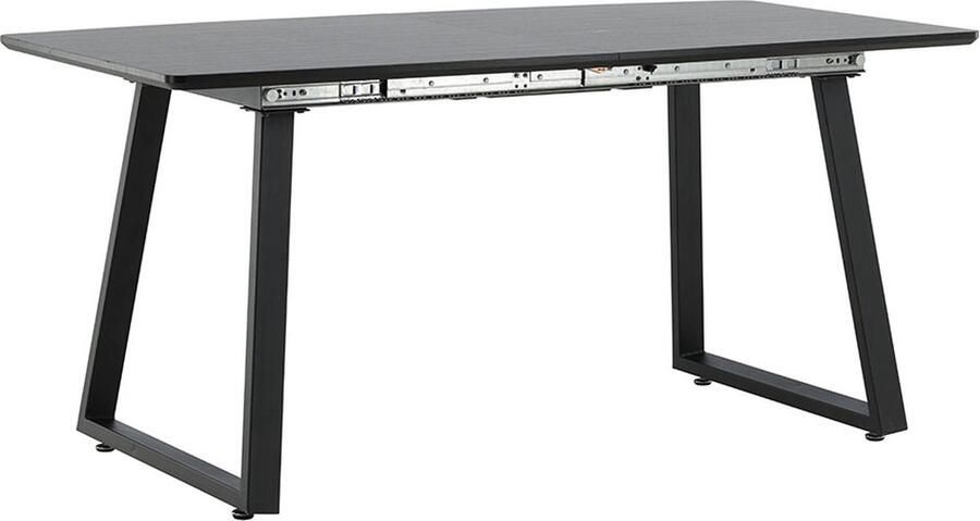 Hioshop Inca eetkamertafel 85x160 cm zwart.