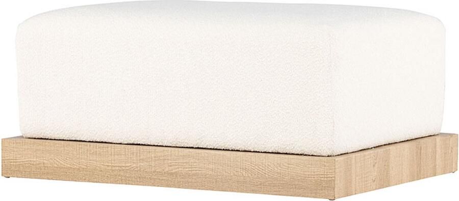 Nohr Poef Alaric Bouclé Wit