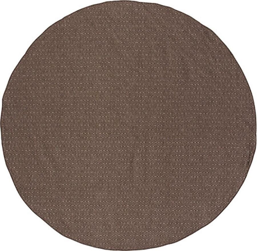 Hioshop Julana vloerkleed Ø200cm bruin