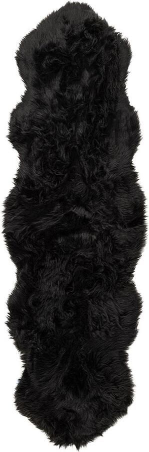 Hioshop Katy kunstvacht geïmiteerd vel 180x55cm zwart - Foto 2