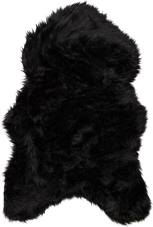 Hioshop Katy kunstvacht geïmiteerd vel 90x60cm zwart