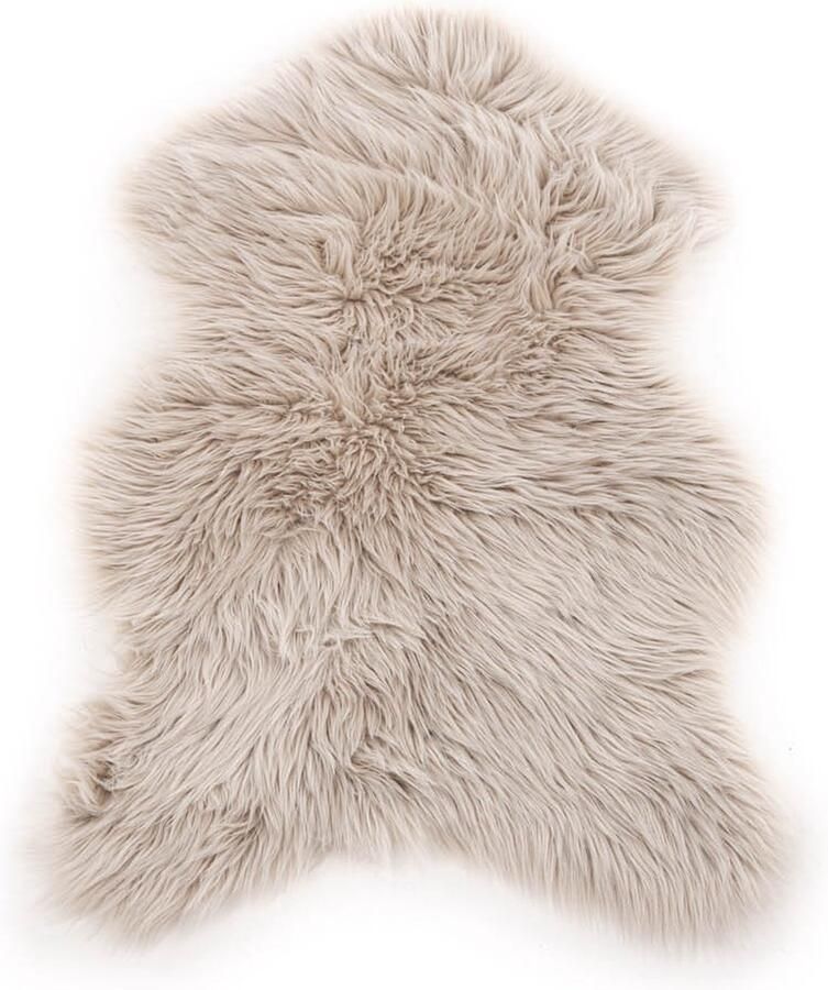 Hioshop Katy lamsvel geïmiteerd6 590x60cm beige.