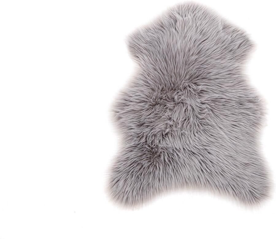 Hioshop Katy lamsvel geïmiteerd6 590x60cm grijs.