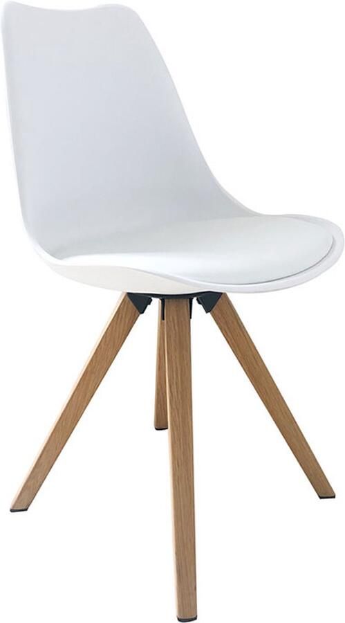 Hioshop 2 x Kim eetkamerstoel wit.