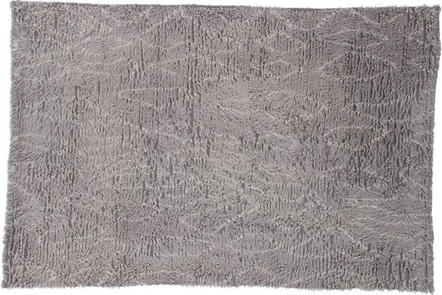 Hioshop Leiko vloerkleed 230x160cm grijs