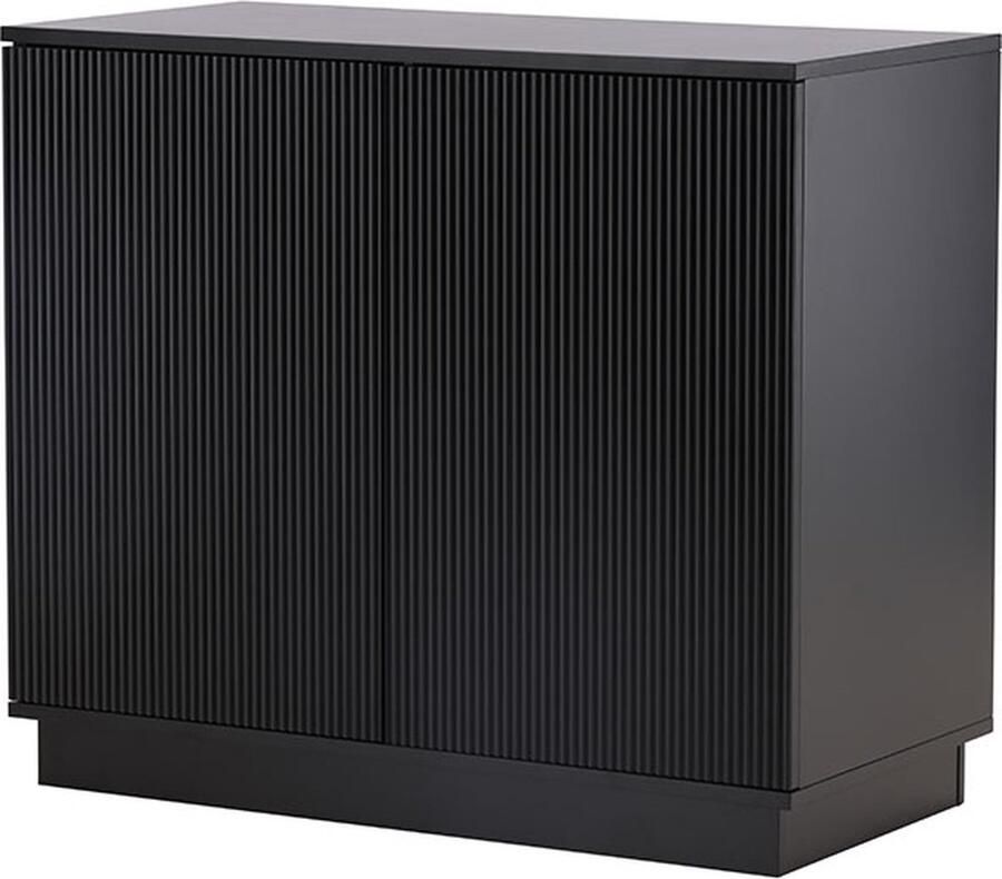 Hioshop Lenox dressoir 2 deuren zwart.