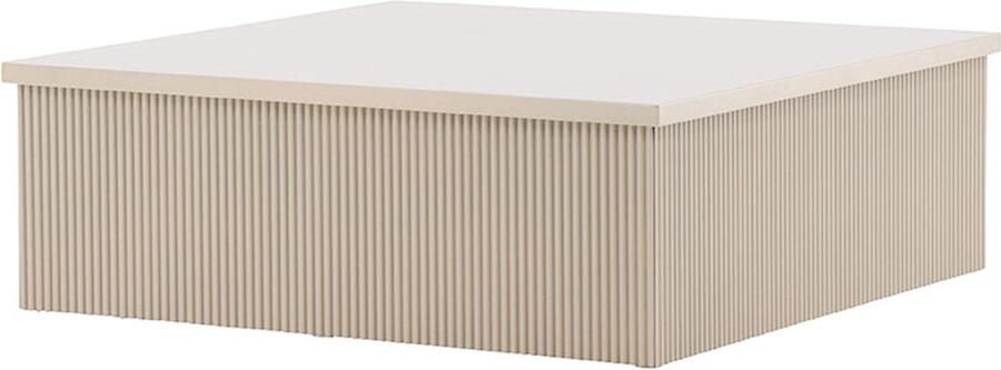 Nohr Vierkante Salontafel Mistina MDF 90 x 90cm Beige