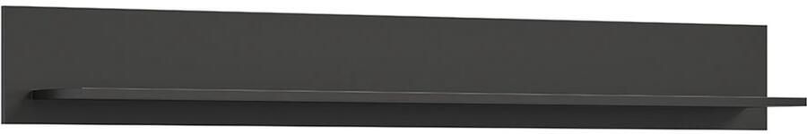 Hioshop Linea wandkast wandplank 1 plank mat grijs