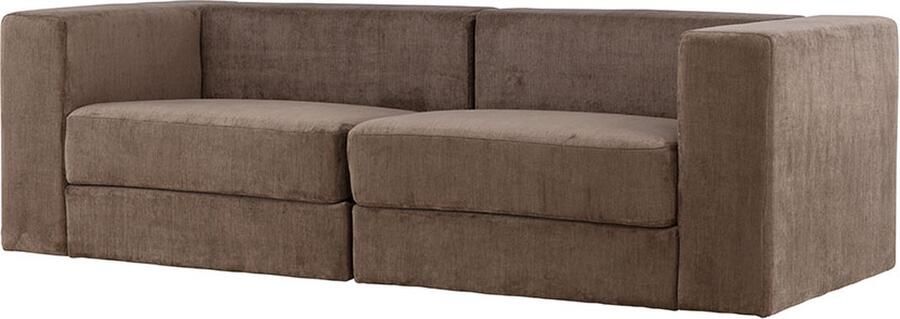 Hioshop Lumi bank 3-zits bruin.