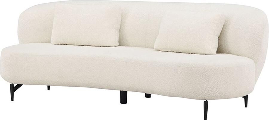 Nohr Organische 3-zits Bank Delinda Bouclé 224cm Wit