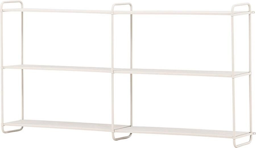 Hioshop LyonB wandkast wandhangend 3 planken beige. - Foto 2