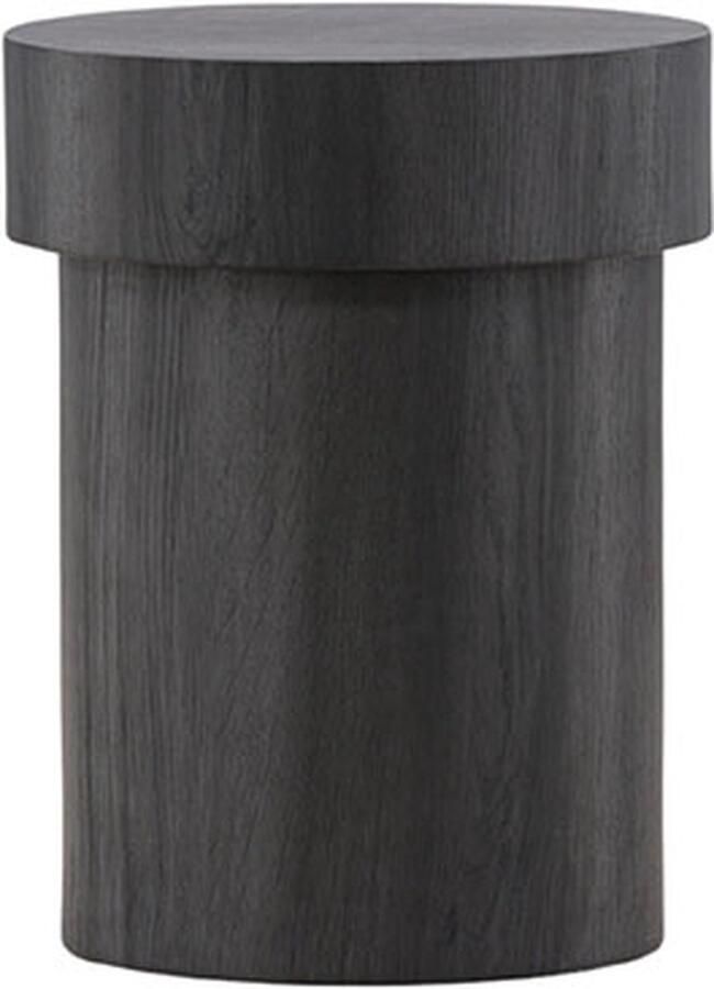 Hioshop Malung hoektafel Ø35 cm zwart.