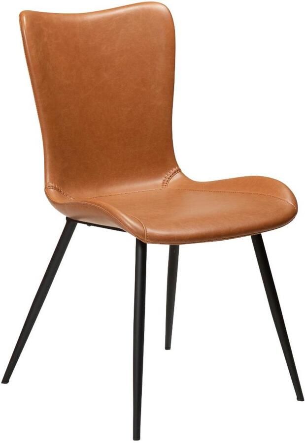 Hioshop Medusa eetkamerstoel PU-kunstleer lichtbruin