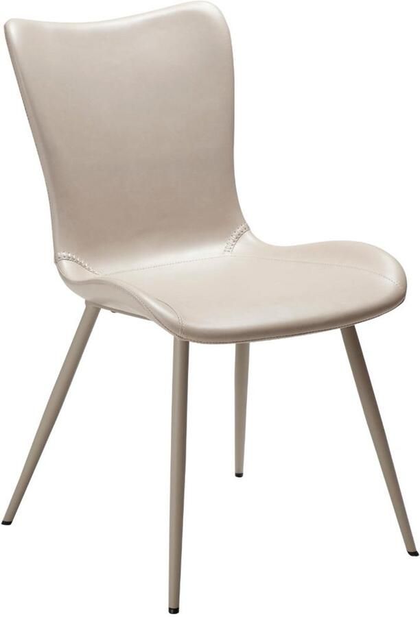 Hioshop Medusa eetkamerstoel PU-kunstleer lichtgrijs
