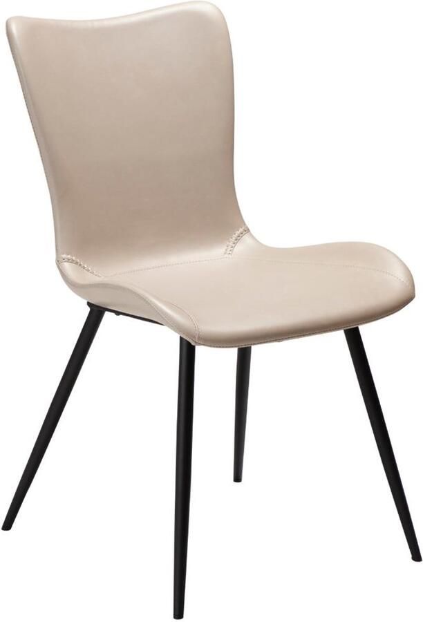 Hioshop Medusa eetkamerstoel PU-kunstleer lichtgrijs