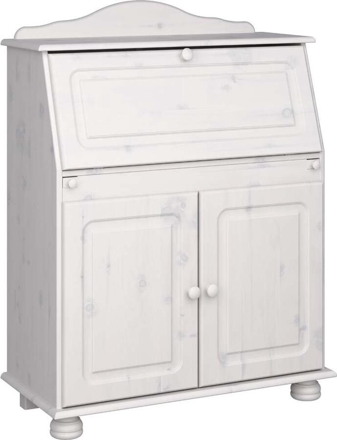 Hioshop Mette kommode chatol 2 deuren whitewash.